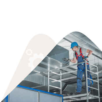 Maintenance-worker-repairing-asset