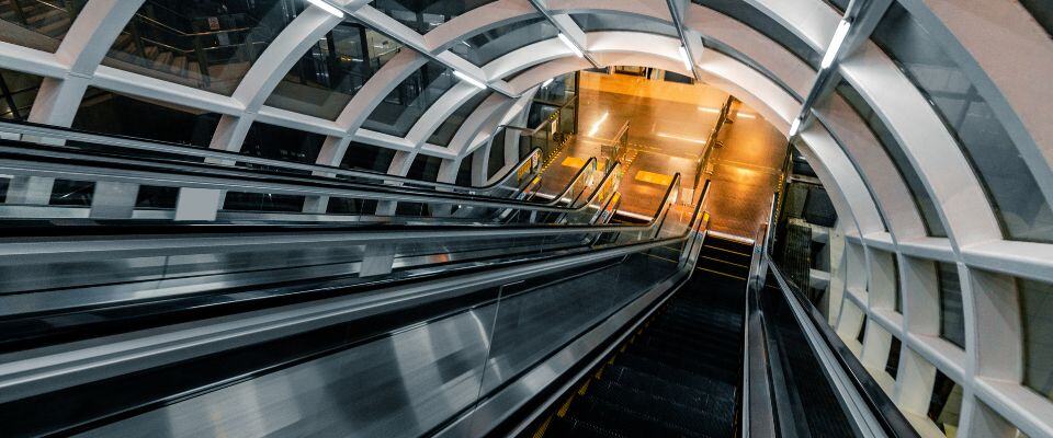 Top-view-of-escalators