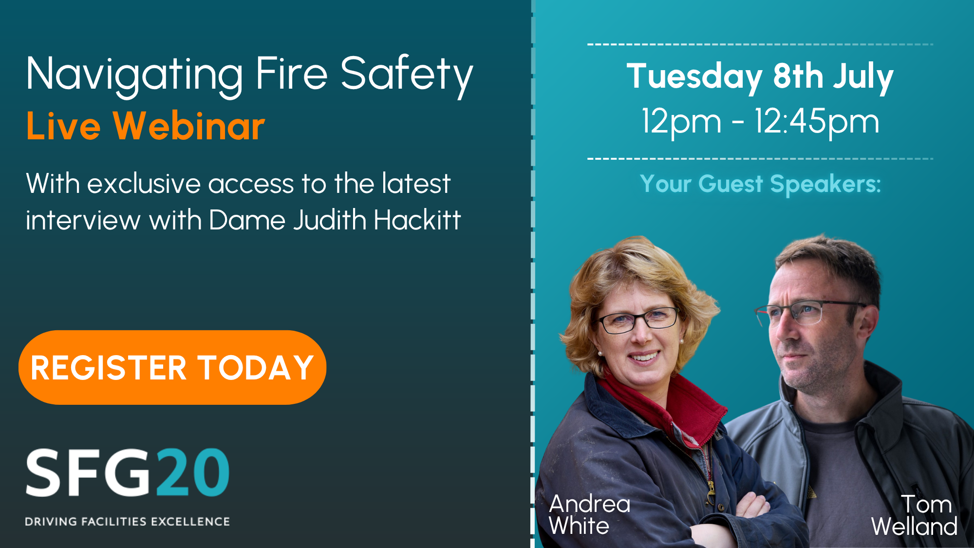 Webinar Announcement Fire Safety - Tom Welland and Andrea White Webinar Announcement Fire Safety - Tom Welland and Andrea White