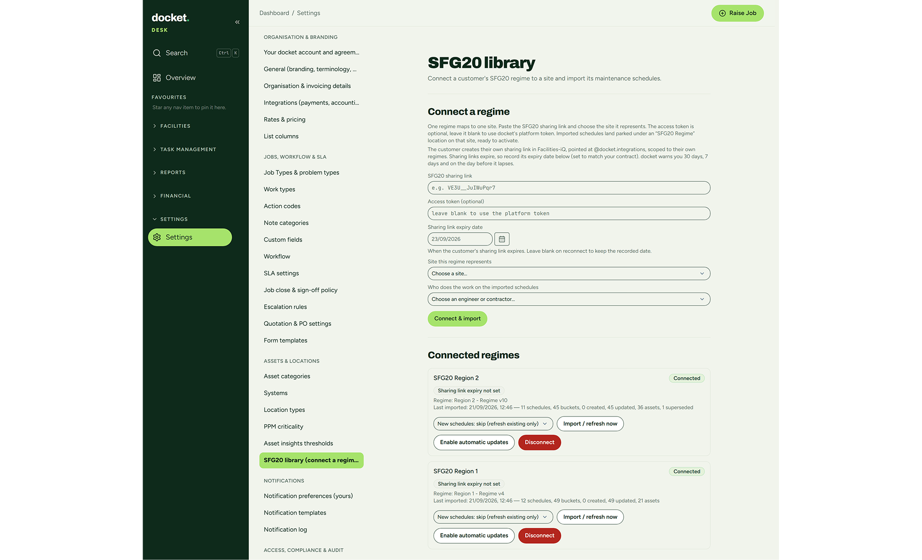 docket desktop